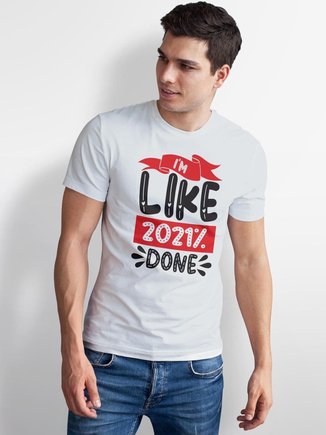 Seekbuylove Men Typography Printed Bio Finish T-shirt thumbnail 2