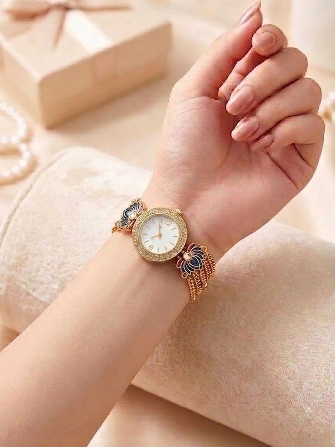 LAKSH Unisex Dial & Bracelet Style Straps Analogue Watch Kamal watch BlueW1 thumbnail 4