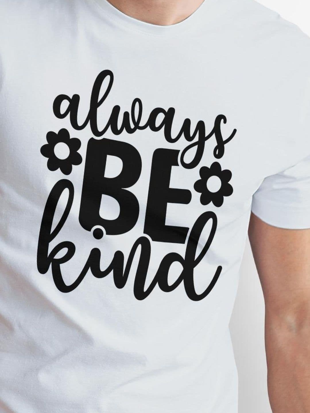 Seekbuylove Men Typography Printed Bio Finish Round Neck Short Sleeves Cotton T-shirt thumbnail 4