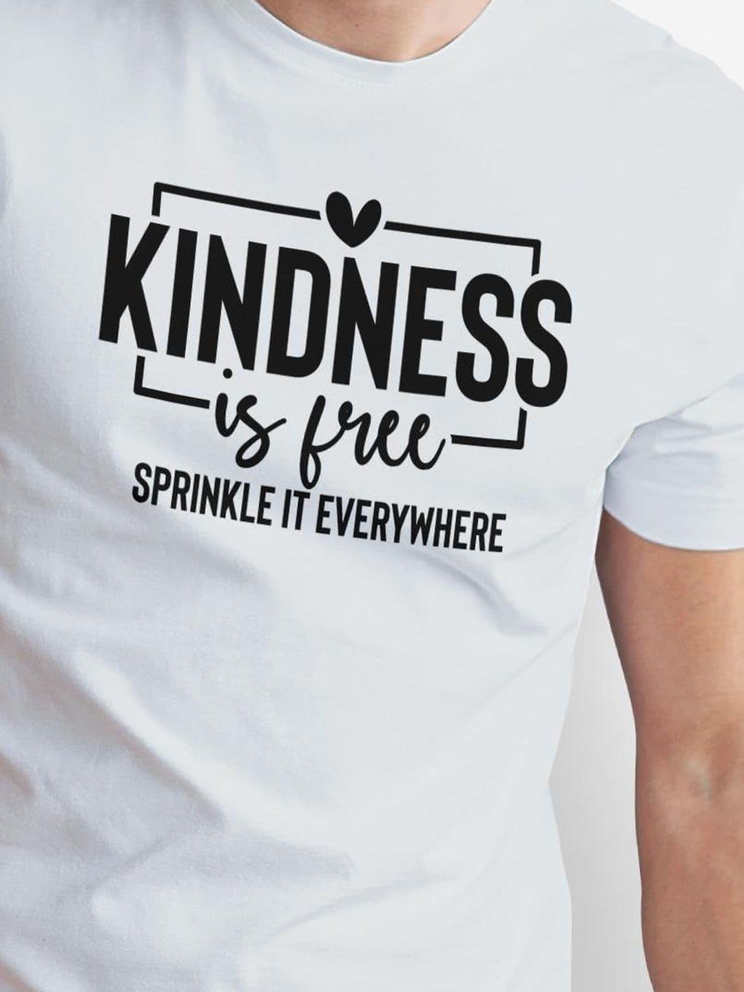 Seekbuylove Men Typography Printed Bio Finish Round Neck Short Sleeves Cotton T-shirt thumbnail 4