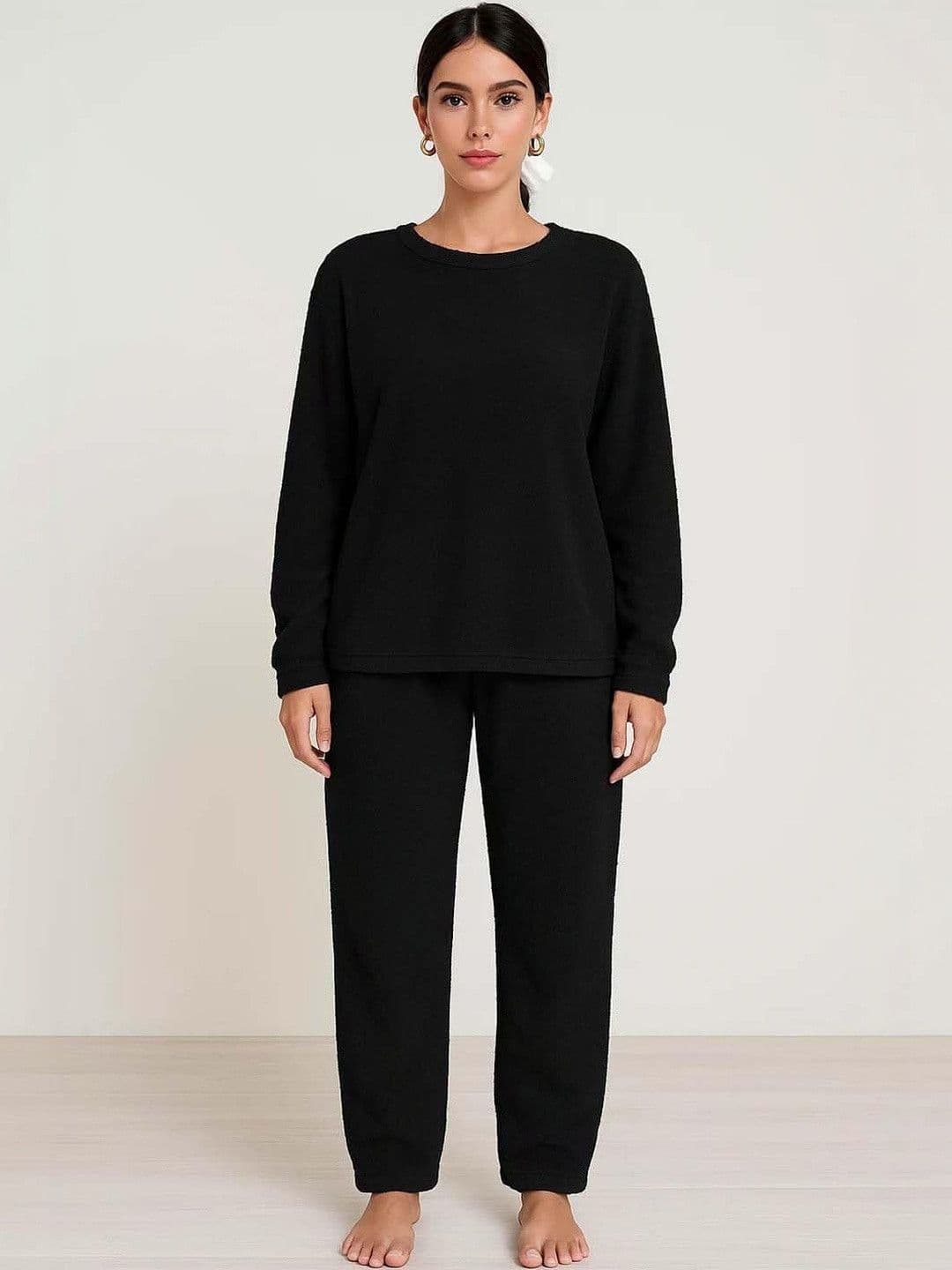 Stylecast X Kotty Women Solid Sweater with Trousers - view 1