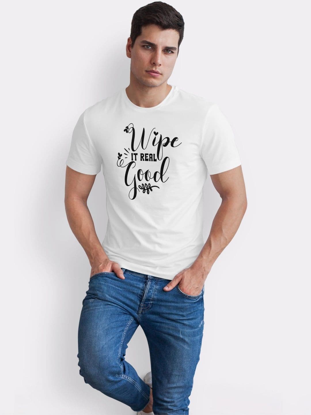 Seekbuylove Men Typography Printed Bio Finish T-shirt thumbnail 3