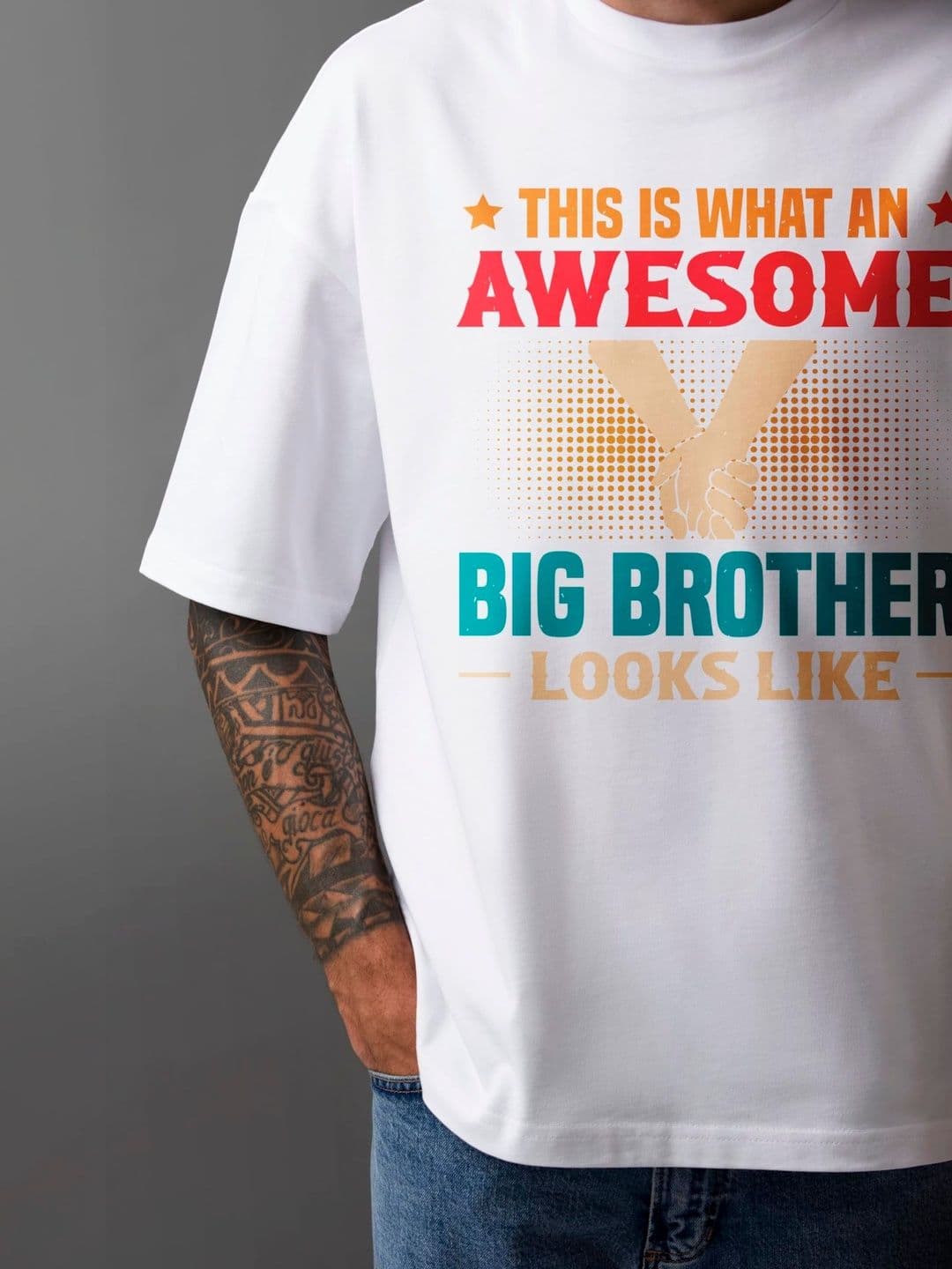 Seekbuylove Men Typography Printed Drop-Shoulder Sleeves Bio Finish T-shirt thumbnail 6