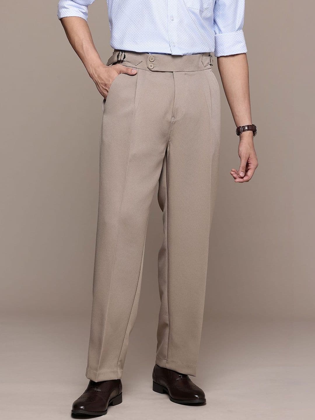 THE BEETEL HOUSE Men Comfort Pleated Trousers thumbnail 6