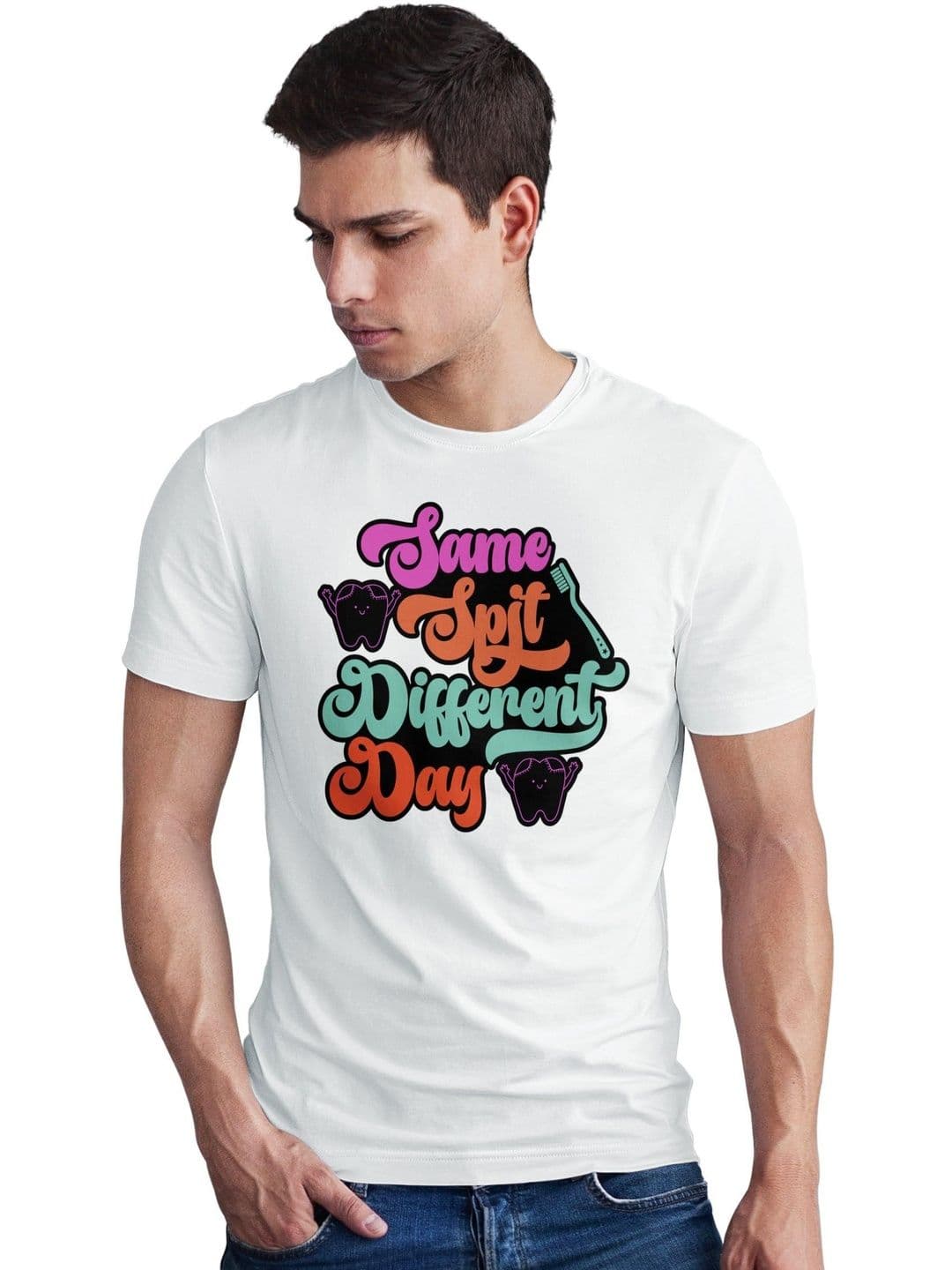 Seekbuylove Men Typography Printed Bio Finish T-shirt - view 1