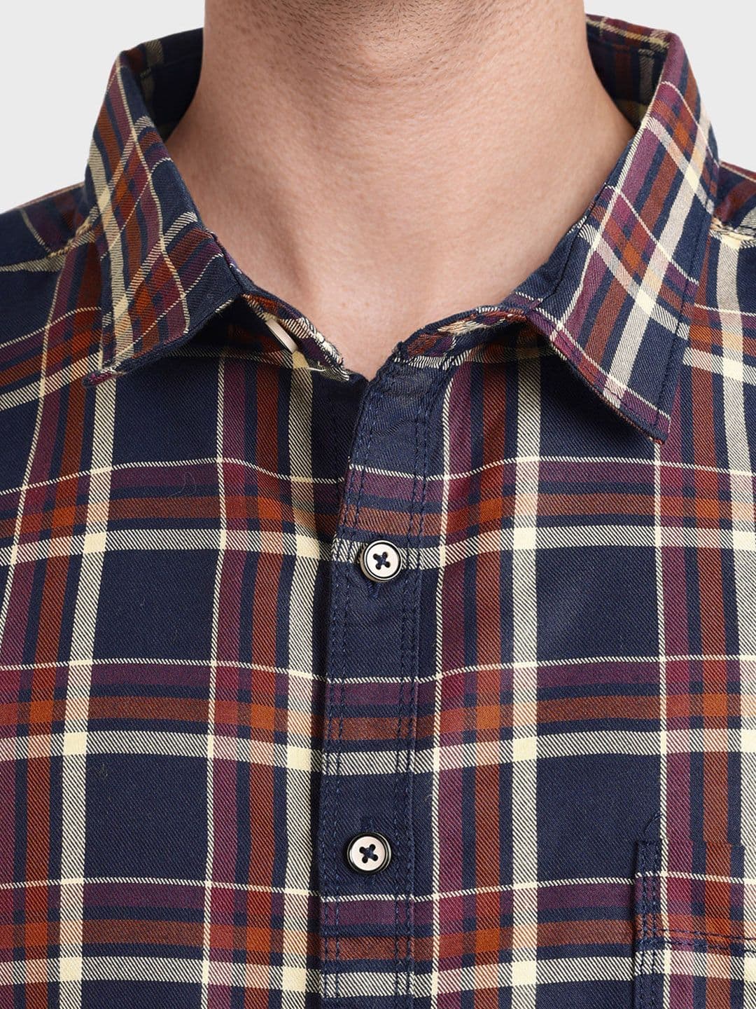 The Indian Garage Co Men Tartan Checks Checked Casual Shirt thumbnail 4