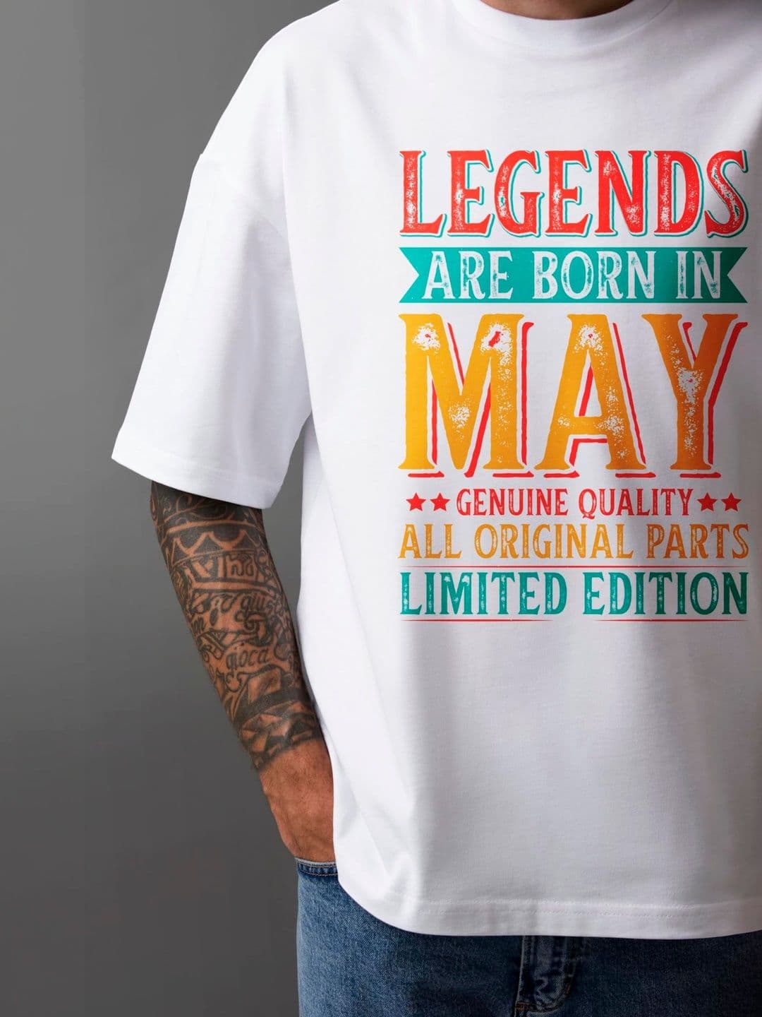 Seekbuylove Typography Printed Round Neck Bio Finish Cotton T-shirt thumbnail 2