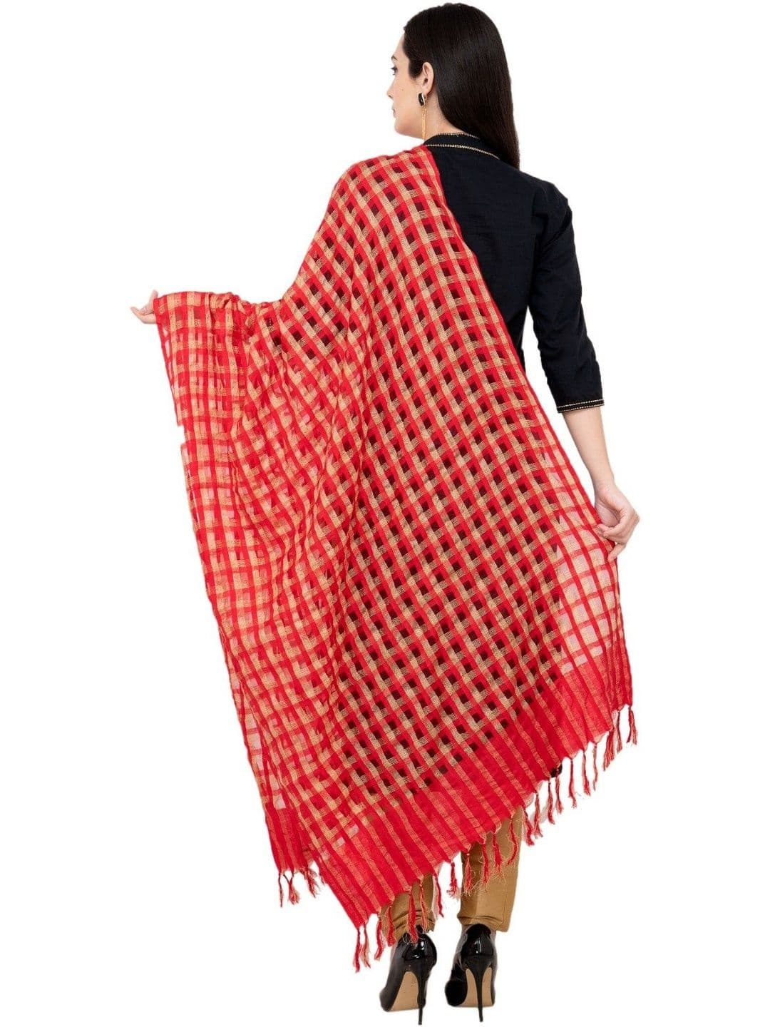 A R SILK Woven Design Dupatta thumbnail 2