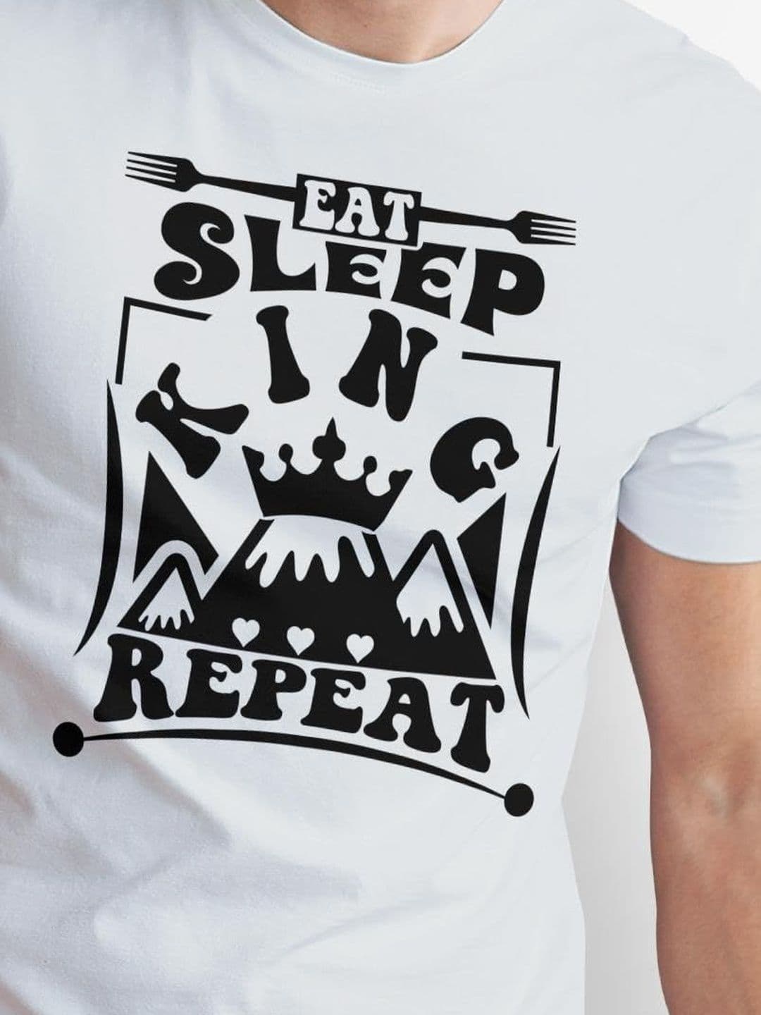 Seekbuylove Men Typography Printed Bio Finish T-shirt thumbnail 2