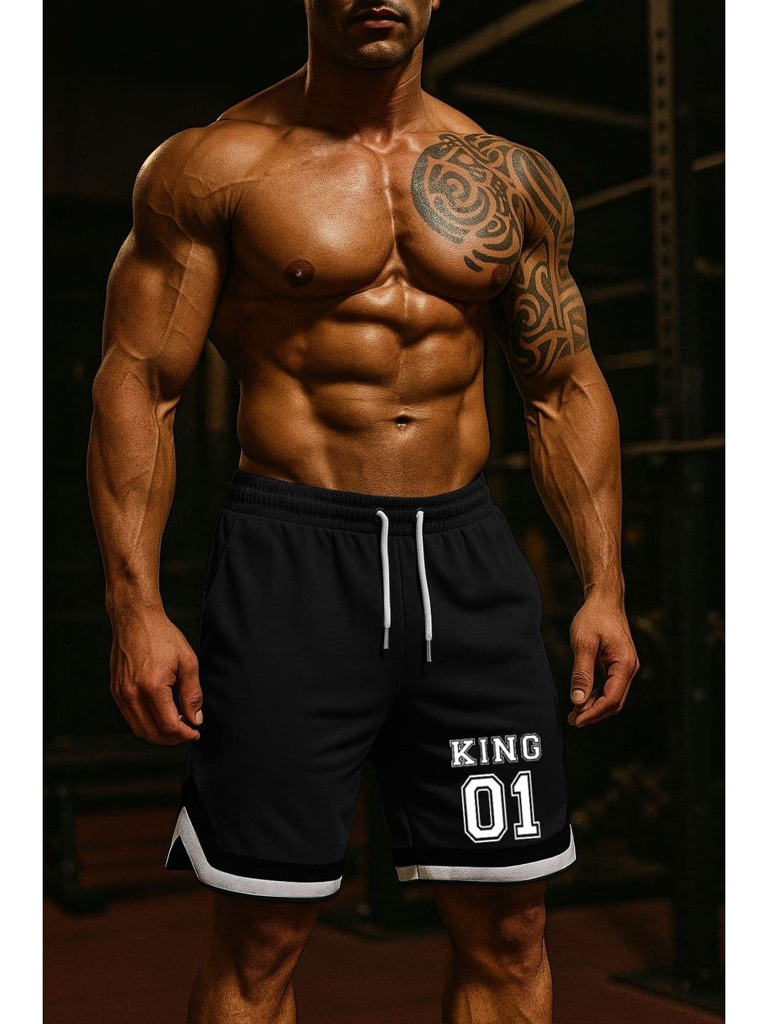 culish Men Typography Training or Gym Sports Shorts thumbnail 3
