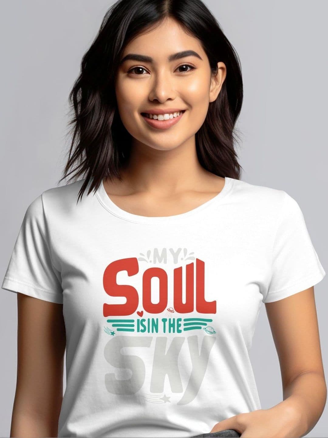 Seekbuylove Typography Printed Round Neck Bio Finish Cotton T-shirt thumbnail 7