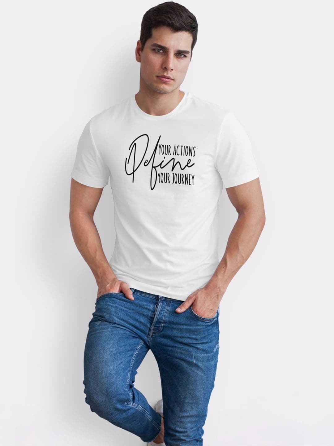 Seekbuylove Men Typography Printed Bio Finish T-shirt thumbnail 5