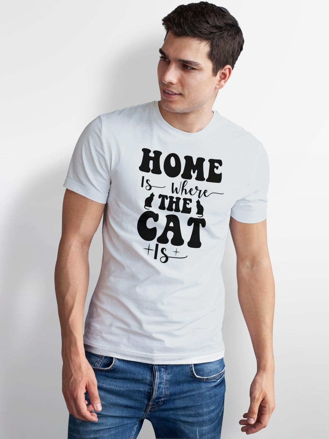 Seekbuylove Men Typography Printed Bio Finish T-shirt thumbnail 3