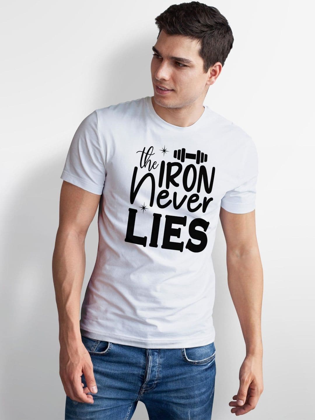 Seekbuylove Men Typography Printed Bio Finish T-shirt thumbnail 3