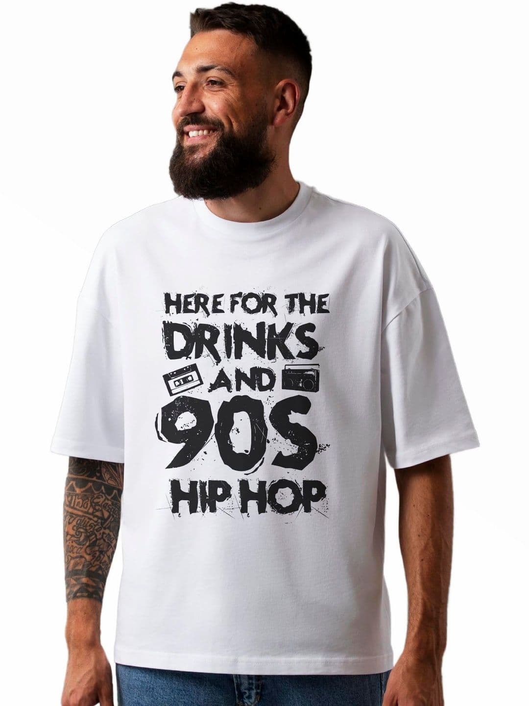 Seekbuylove Typography Printed Round Neck Bio Finish Cotton T-shirt - view 1