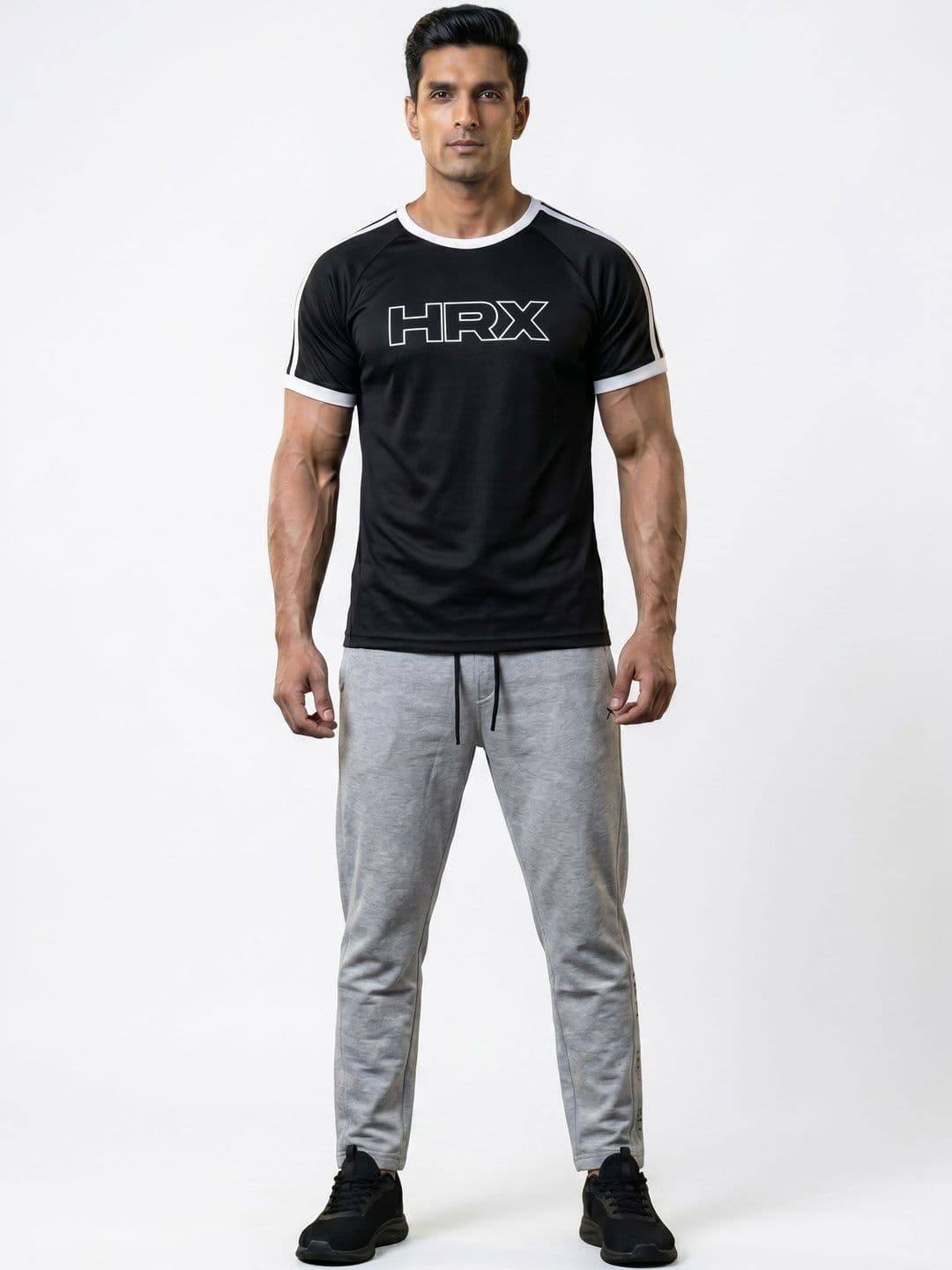 HRX by Hrithik Roshan Men Brand Logo Printed T-shirt thumbnail 4