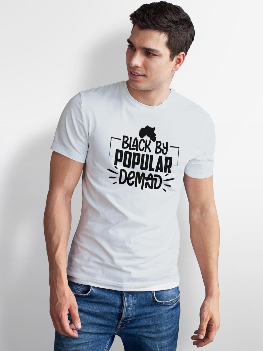 Seekbuylove Typography Printed Round Neck Bio Finish Cotton T-shirt thumbnail 6