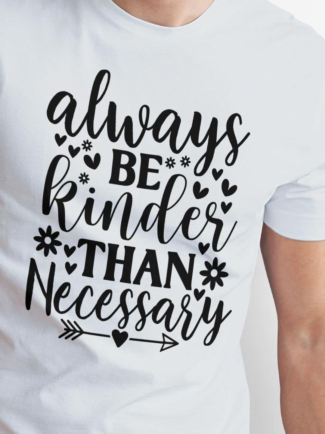 Seekbuylove Men Typography Printed Bio Finish Round Neck Short Sleeves Cotton T-shirt thumbnail 2