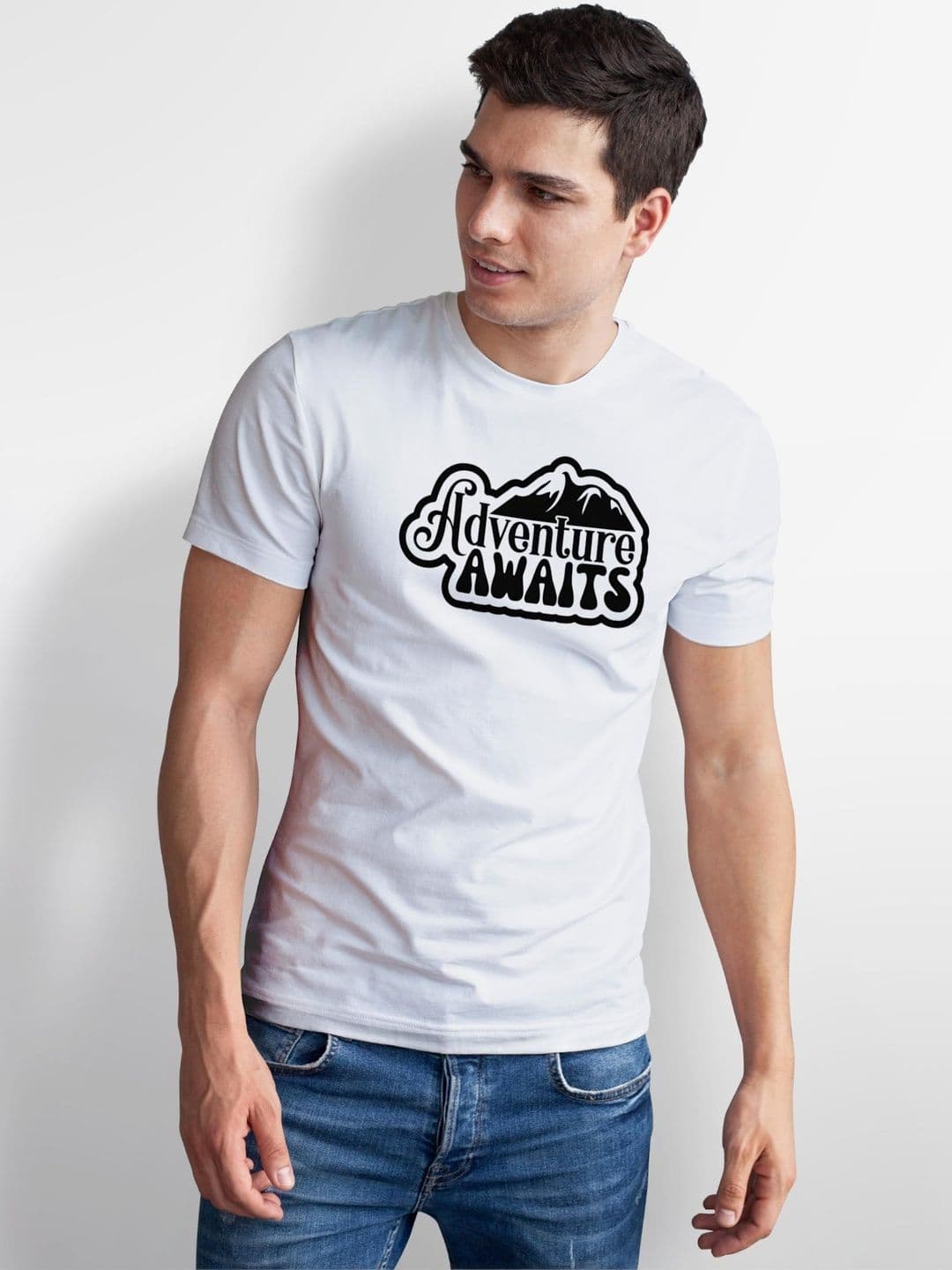 Seekbuylove Men Typography Printed Bio Finish T-shirt thumbnail 5