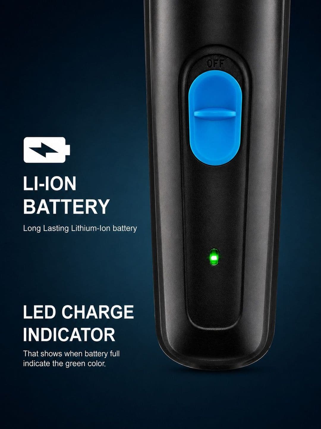 NOYMI Rechargeable USB Charging Attachments Adjustable Length Beard Trimmer thumbnail 2