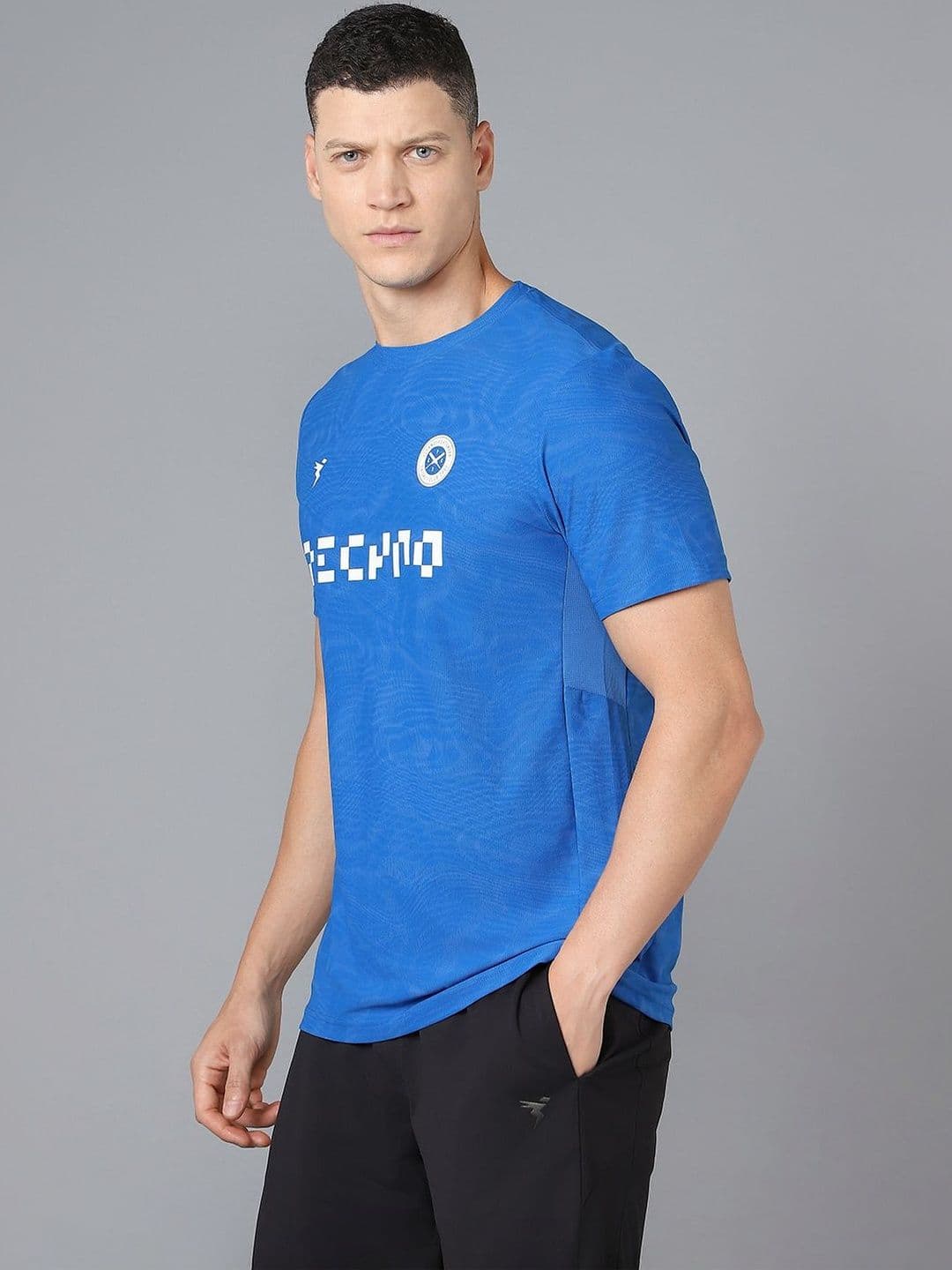 Technosport Men Typography Slim Fit T-shirt thumbnail 4