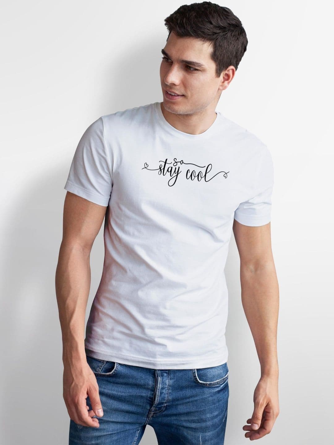 Seekbuylove Men Typography Printed Bio Finish T-shirt thumbnail 4