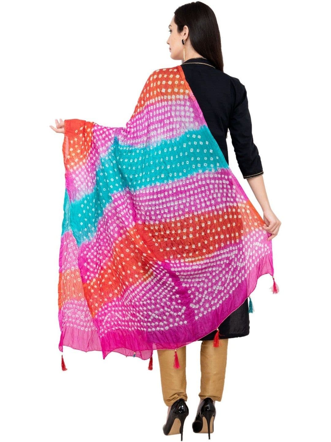 A R SILK Dyed Dupatta thumbnail 5