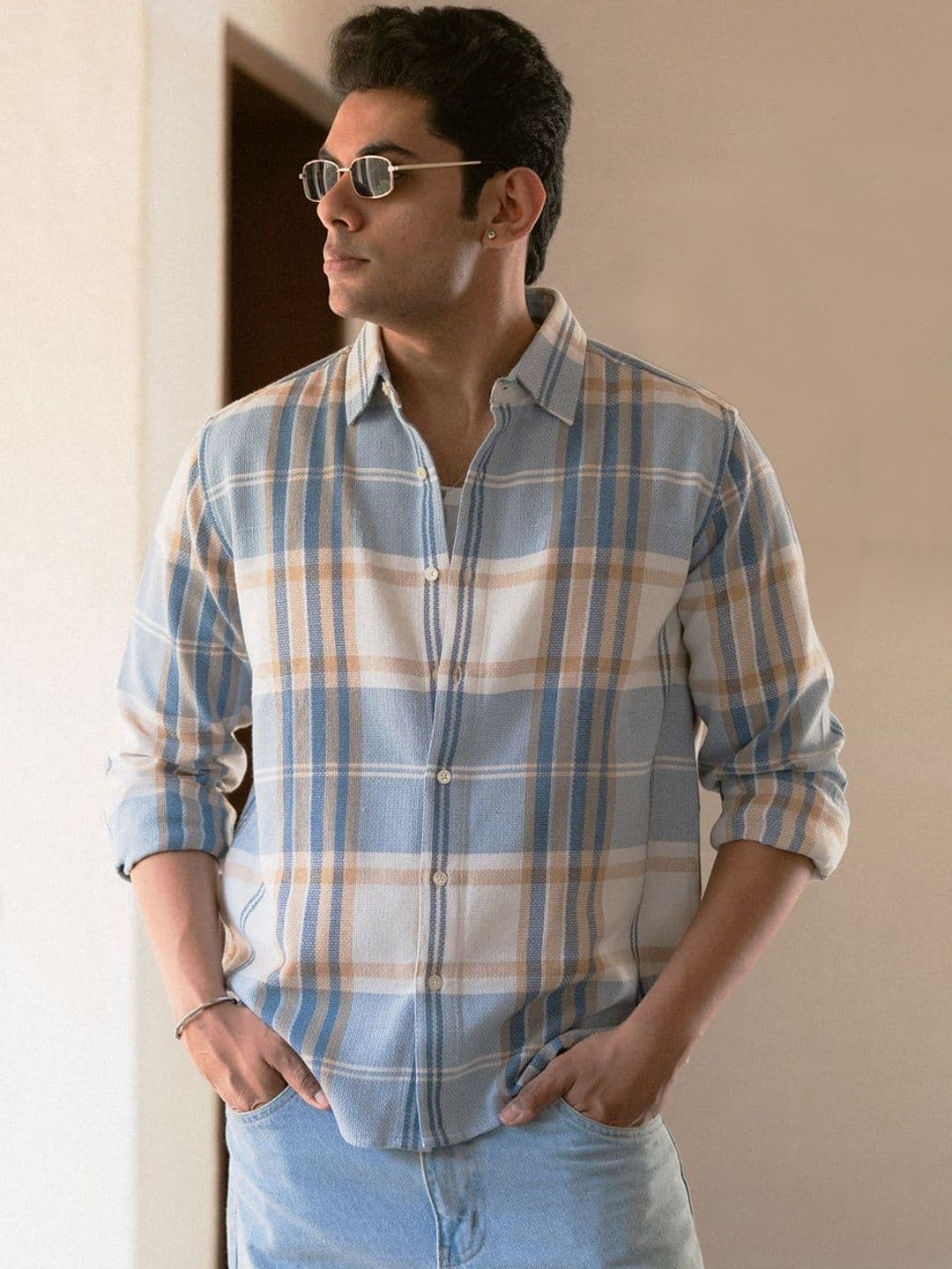Powerlook Men Tartan Checks Checked Casual Shirt thumbnail 3