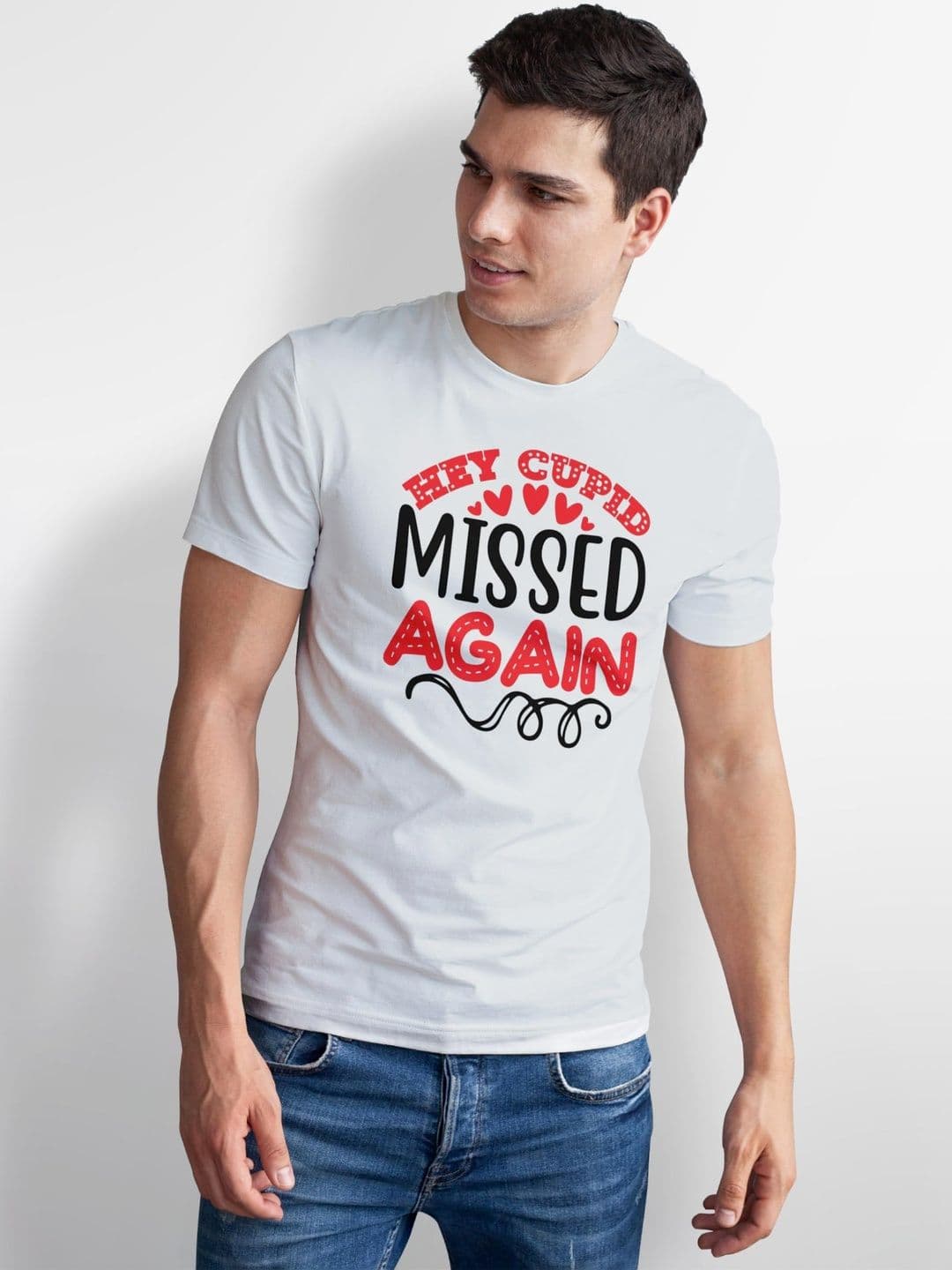 Seekbuylove Men Typography Printed Bio Finish T-shirt thumbnail 2