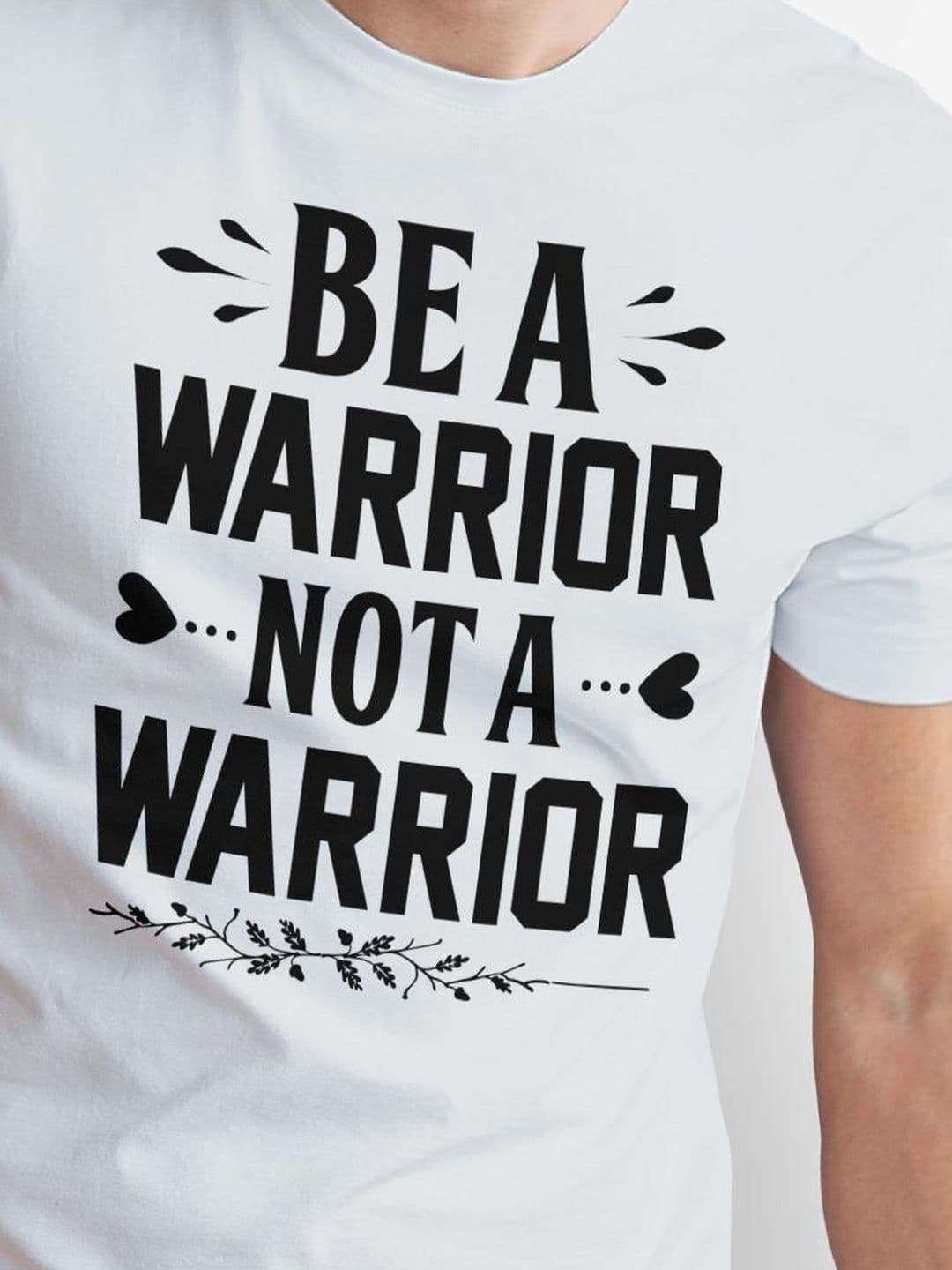 Seekbuylove Typography Printed Round Neck Bio Finish Cotton T-shirt thumbnail 3