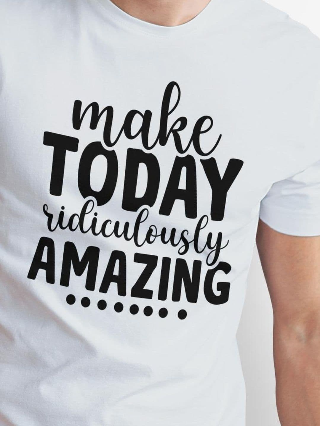 Seekbuylove Men Typography Printed Bio Finish T-shirt thumbnail 5