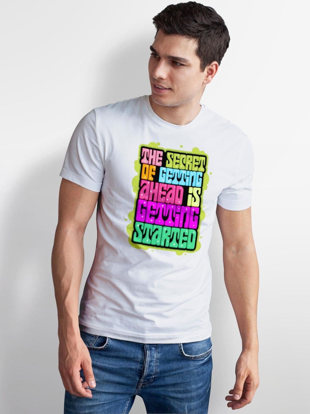 Seekbuylove Men Typography Printed Bio Finish T-shirt thumbnail 5