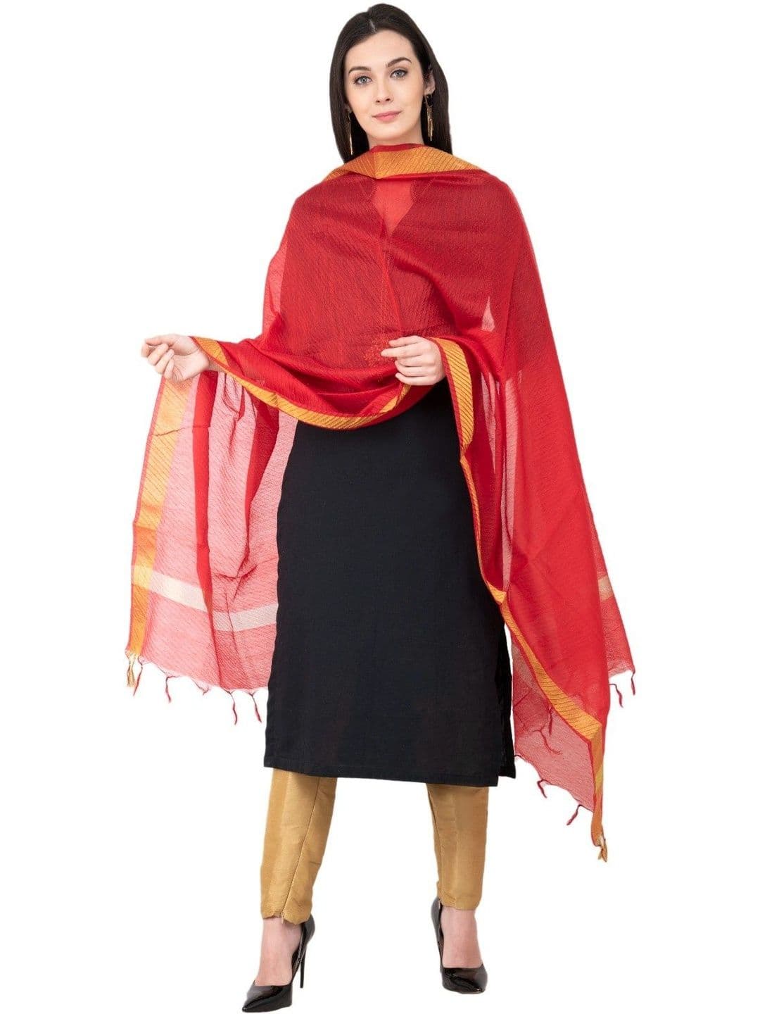 A R SILK Woven Design Dupatta thumbnail 4