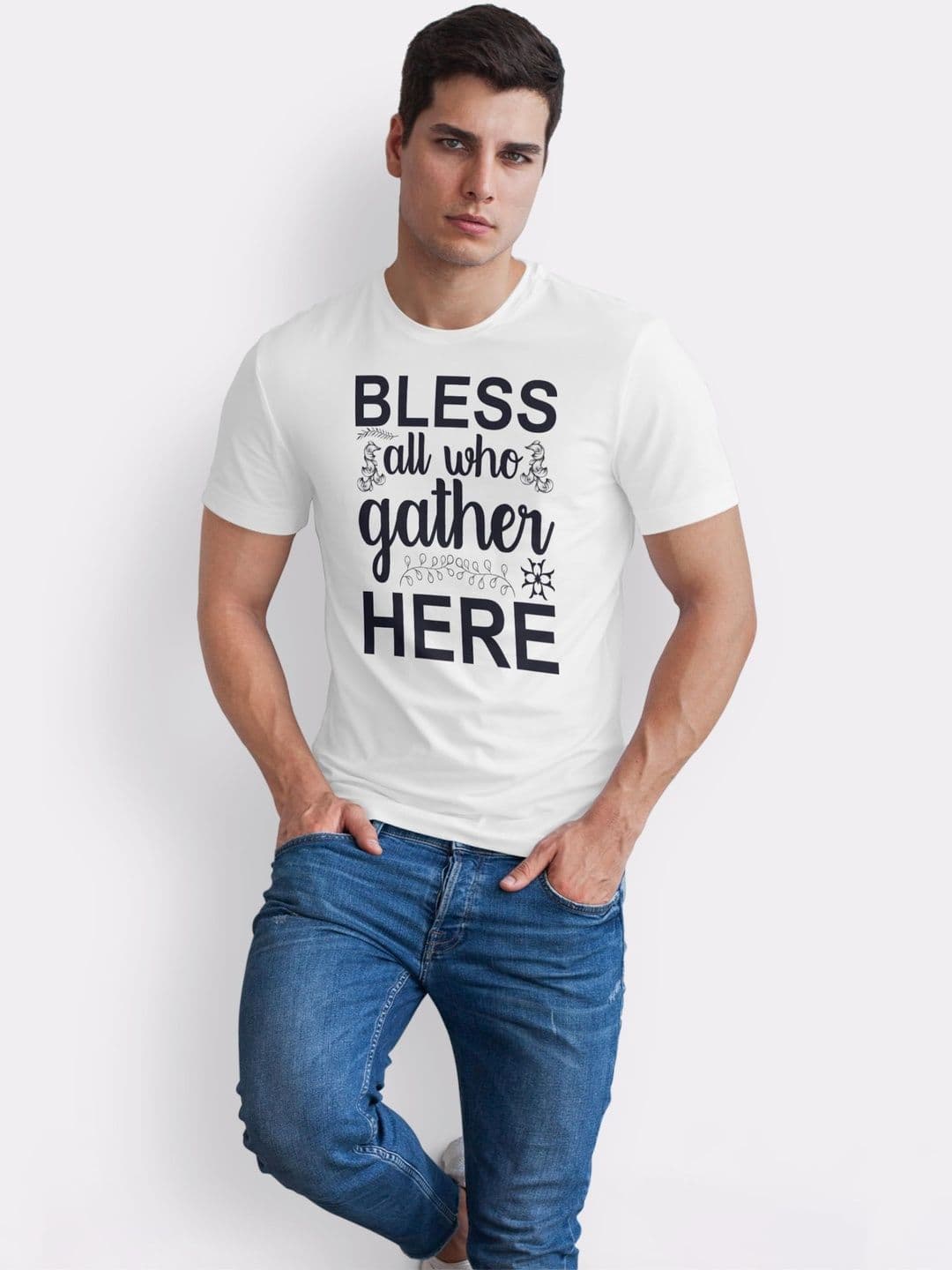 Seekbuylove Men Typography Printed Bio Finish T-shirt thumbnail 3