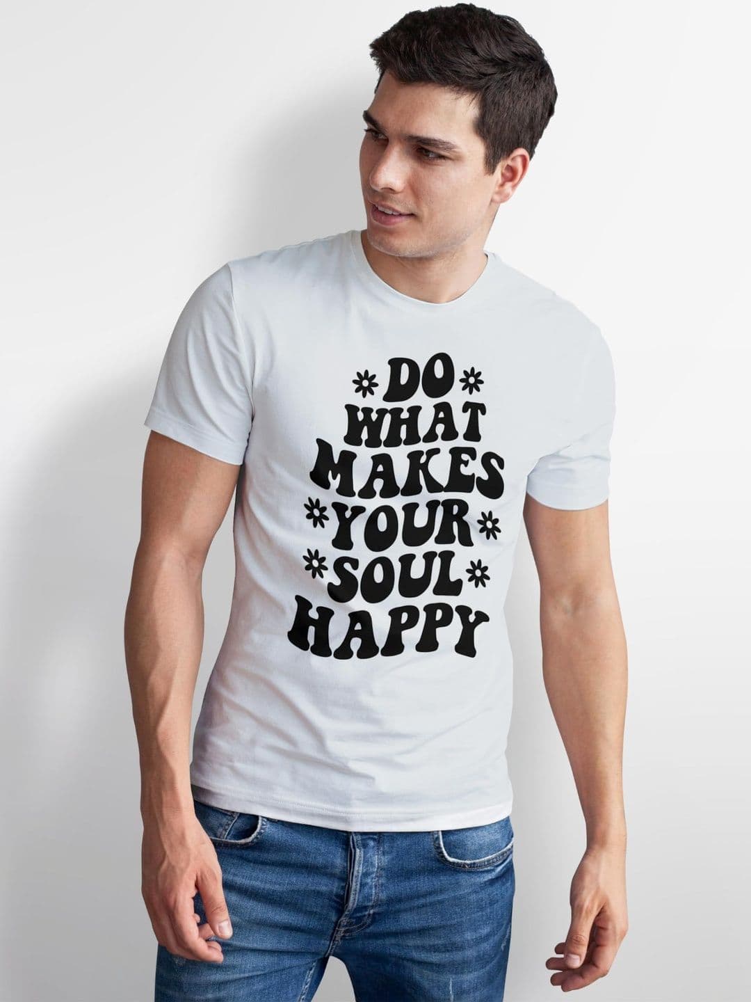 Seekbuylove Men Typography Printed Bio Finish T-shirt thumbnail 5