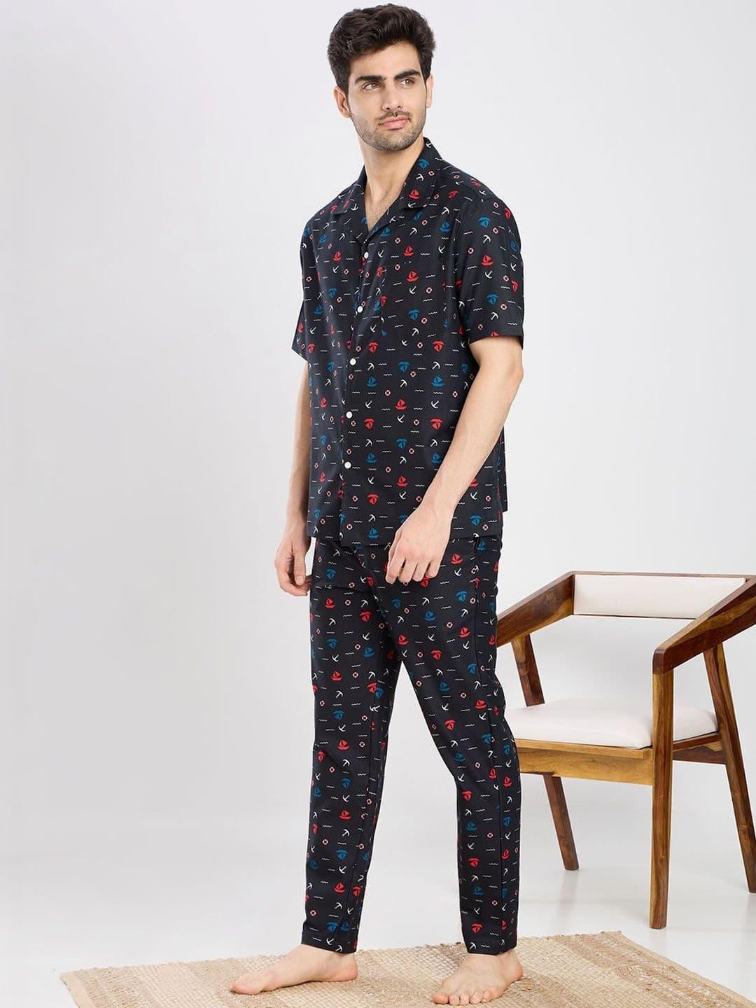 ETC Men Printed Night suit thumbnail 5