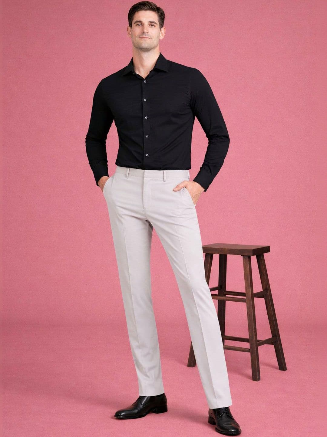 INVICTUS Men Comfort Wrinkle Free Trousers thumbnail 6