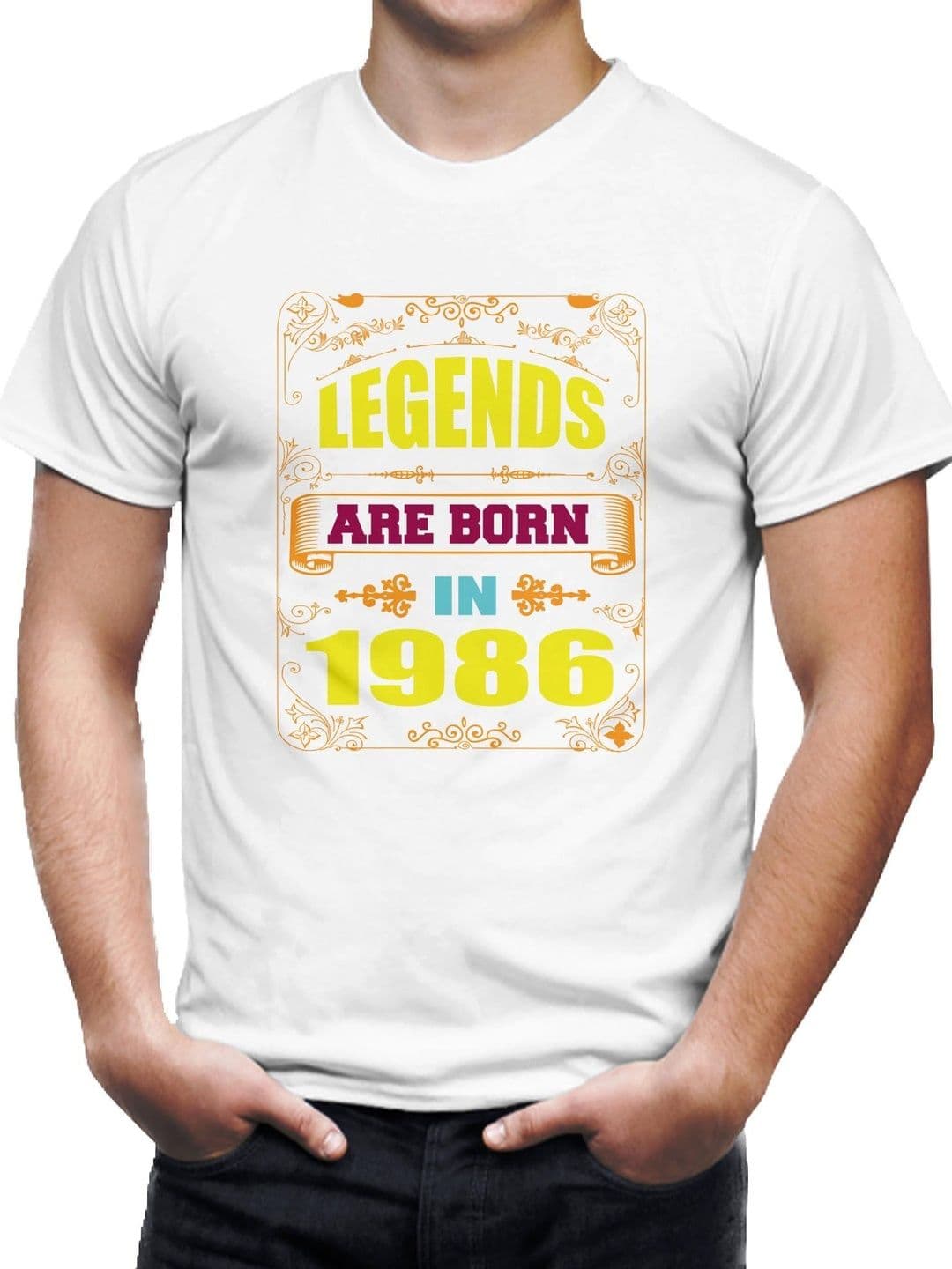 Seekbuylove Typography Printed Round Neck Bio Finish Cotton T-shirt - view 1