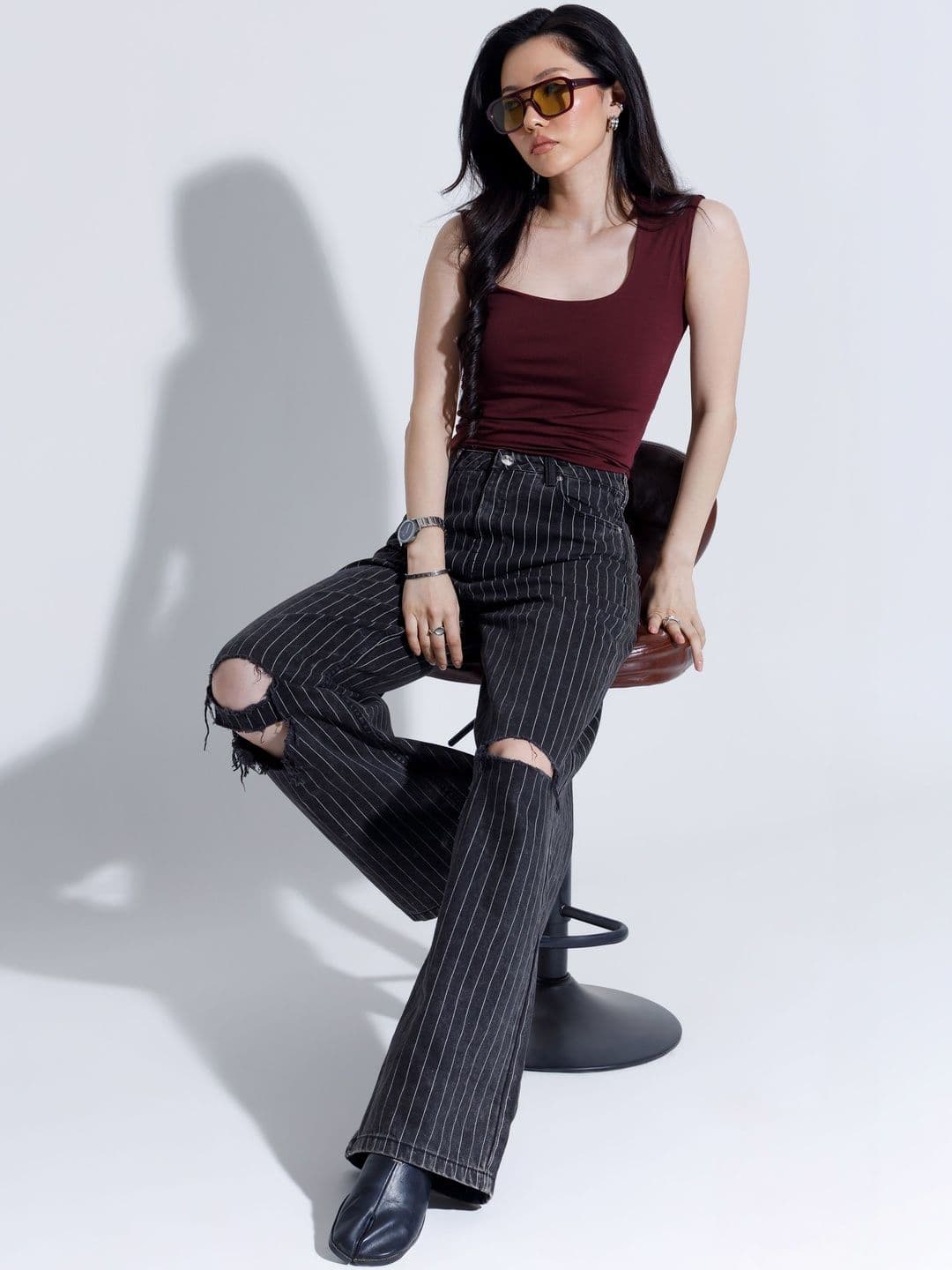 COLOR CAPITAL Crepe Top thumbnail 5