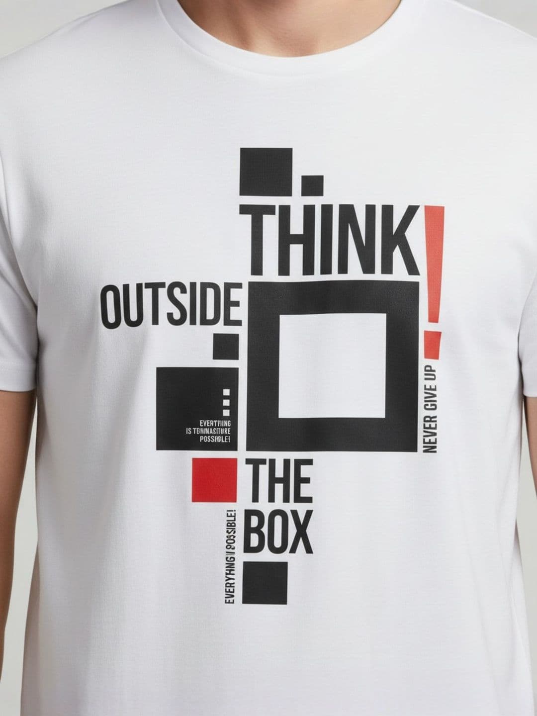M.O.J.O MONKEY Men Typography Printed T-shirt thumbnail 2
