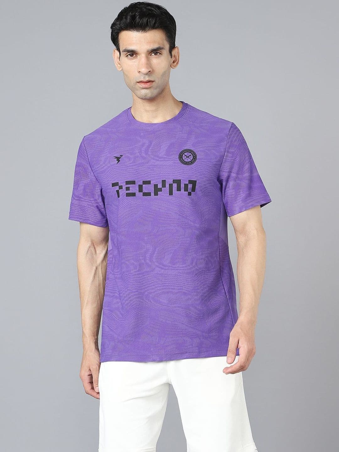 Technosport Men Printed Slim Fit T-shirt thumbnail 5