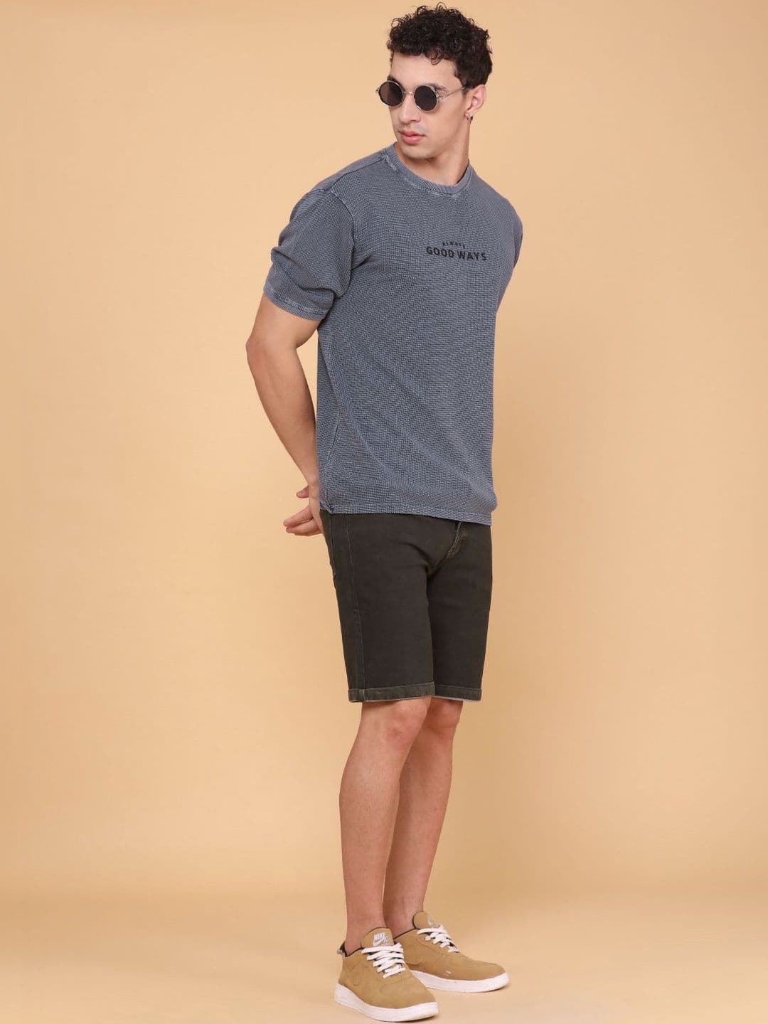 V-Mart Men Typography Boxy T-shirt thumbnail 5