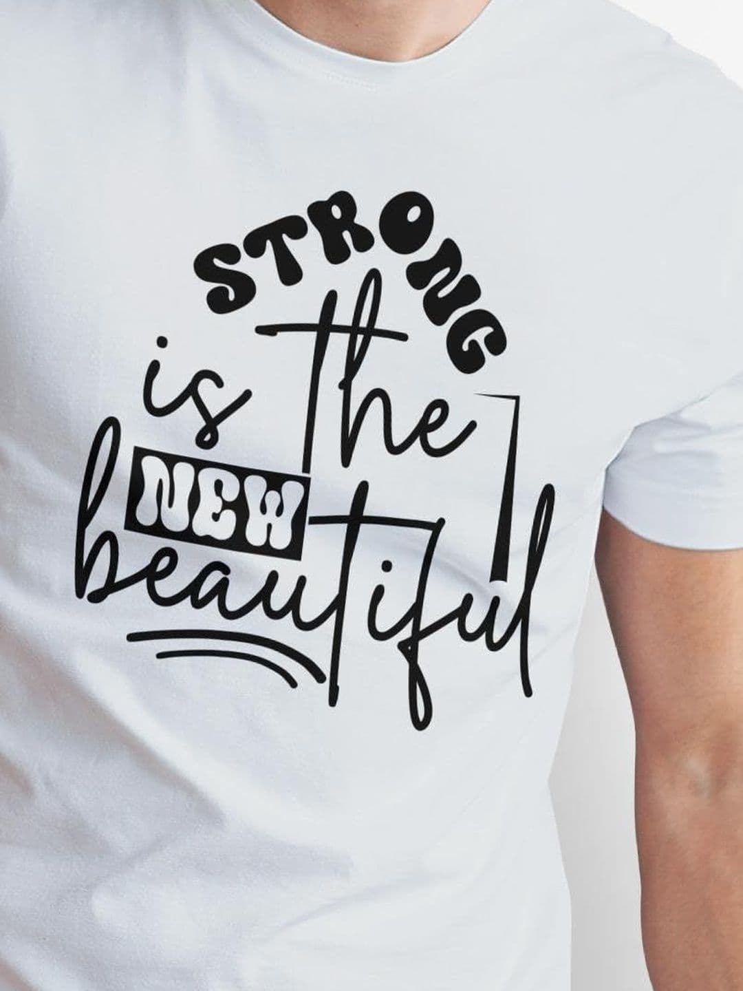 Seekbuylove Men Typography Printed Bio Finish T-shirt thumbnail 5