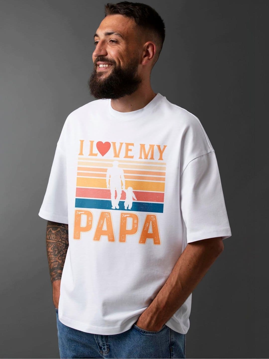 Seekbuylove Men Printed Drop-Shoulder Sleeves Bio Finish T-shirt thumbnail 2