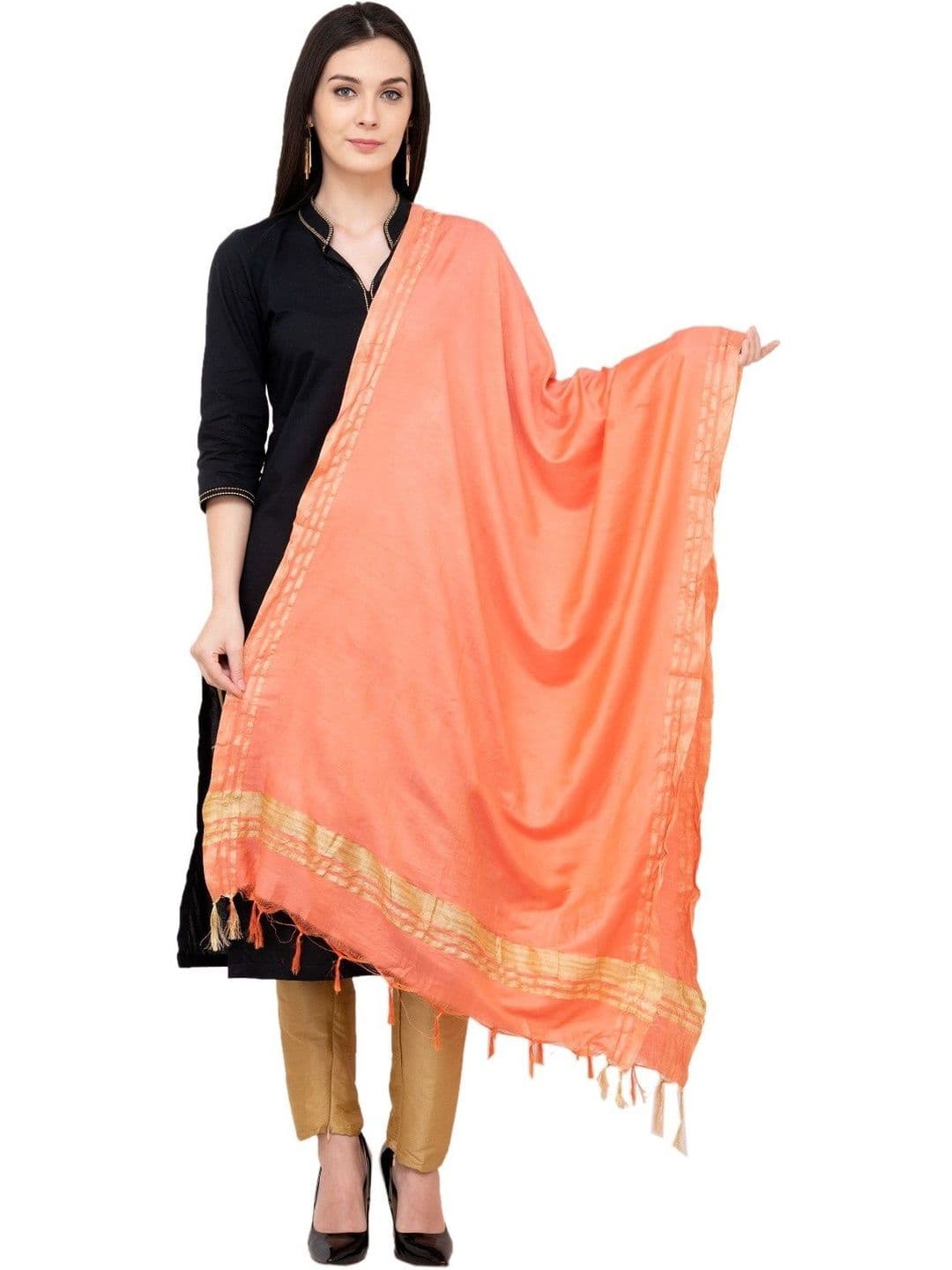 A R SILK Woven Design Dupatta - view 1