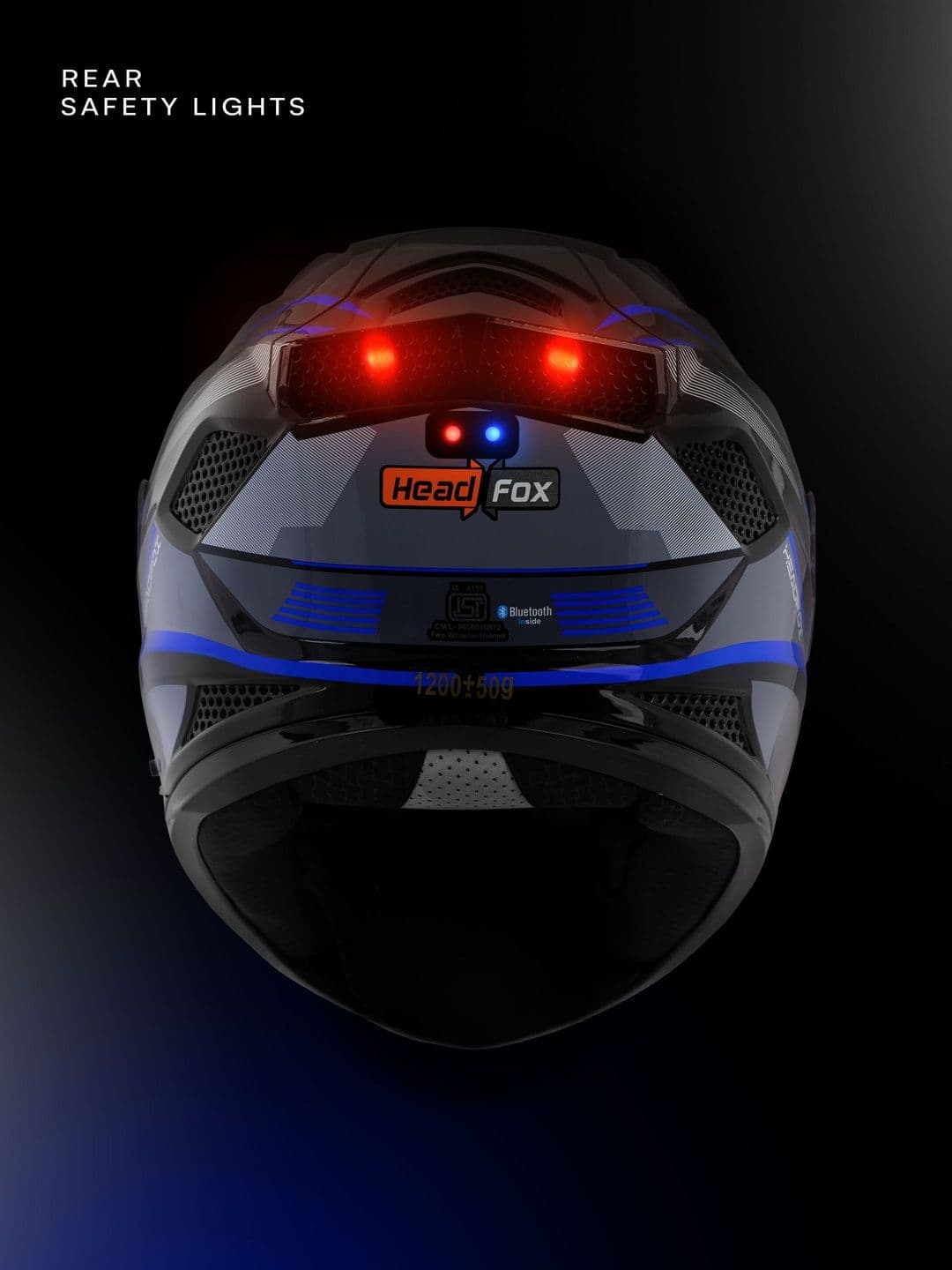 HEADFOX Lightweight Track Sharp 5.3 Smart Bluetooth Helmet thumbnail 6