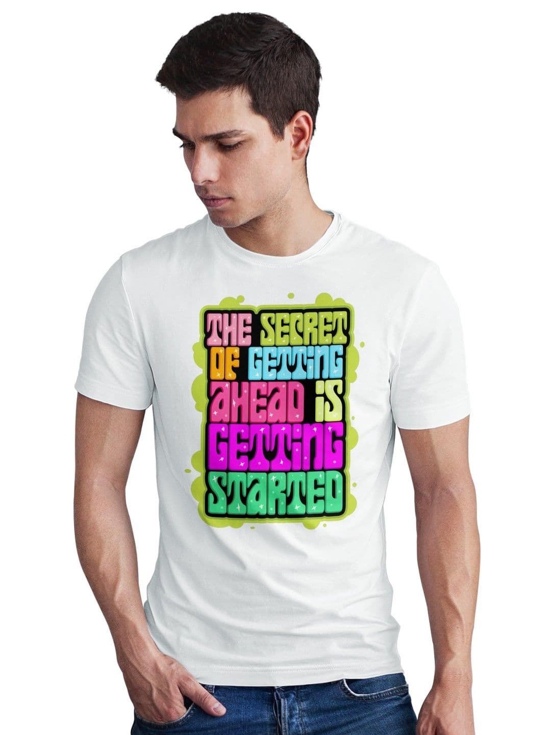 Seekbuylove Men Typography Printed Bio Finish T-shirt thumbnail 4