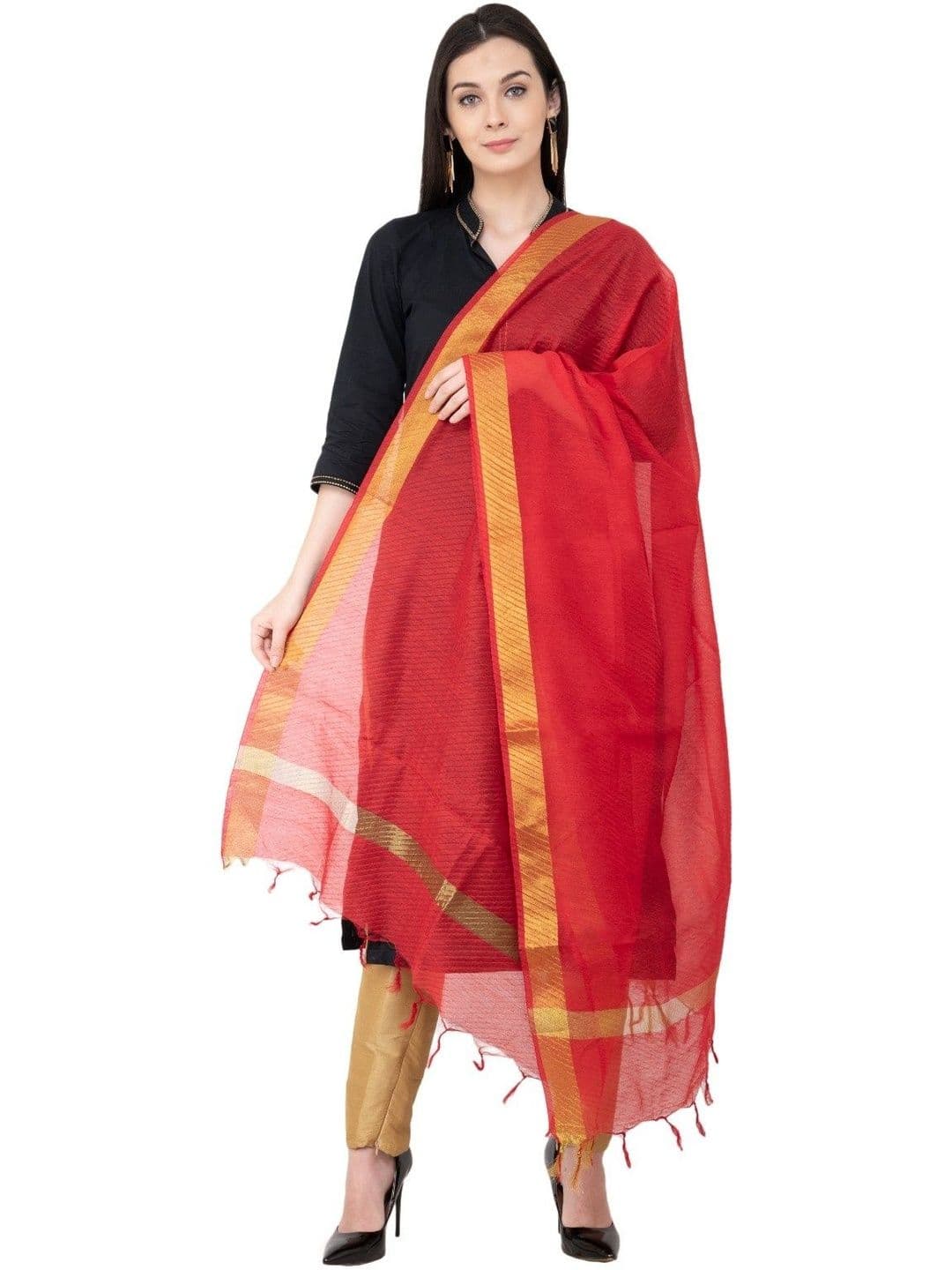 A R SILK Woven Design Dupatta thumbnail 5