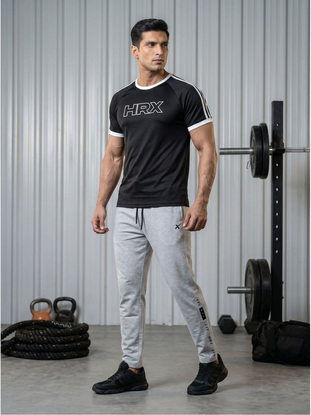 HRX by Hrithik Roshan Men Brand Logo Printed T-shirt thumbnail 7