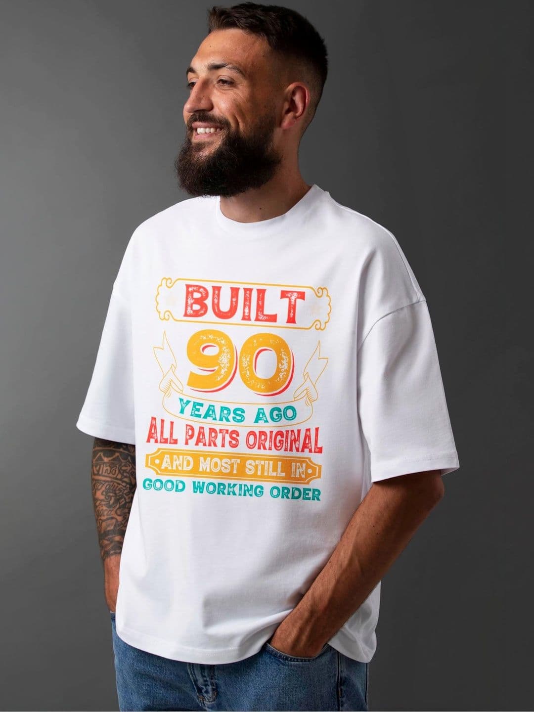Seekbuylove Men Typography Printed Bio Finish T-shirt thumbnail 3